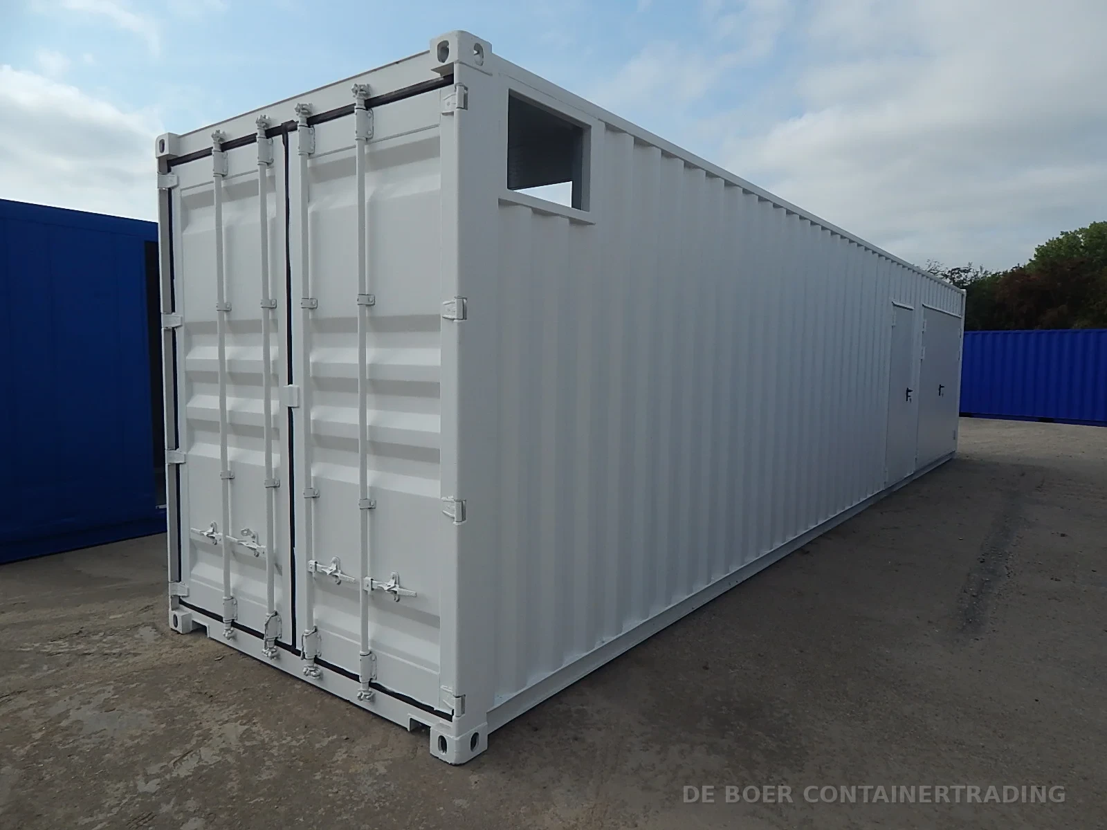 40ft HC Installationsraum — Premium-Isolierung, Doppeltür